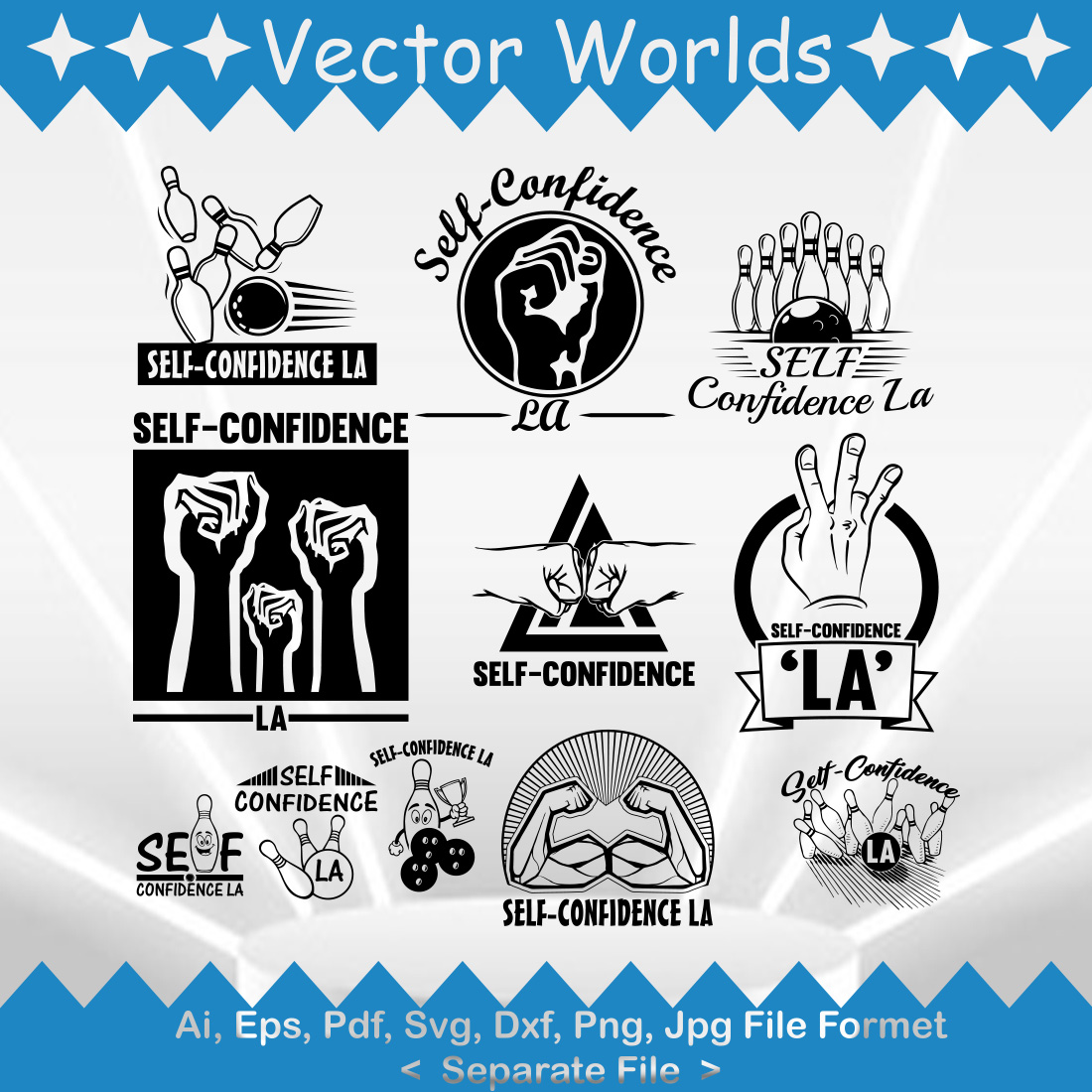 Confidence T Shirt Design SVG Vector Design preview image.