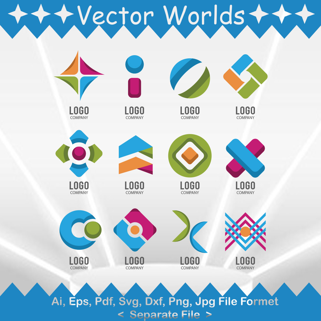 Financial Logo SVG Vector Design preview image.