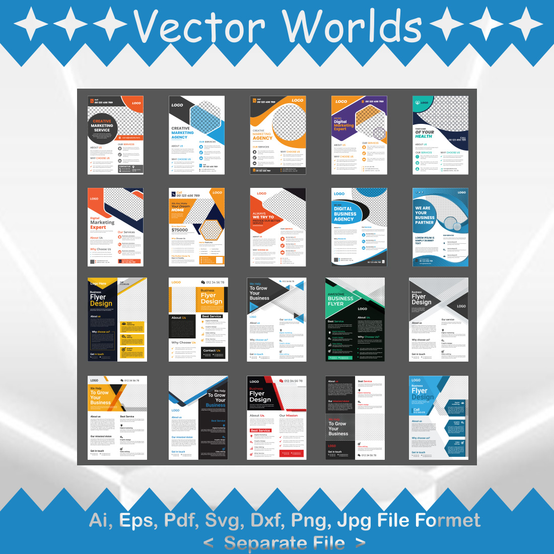 Flyer SVG Vector Design preview image.