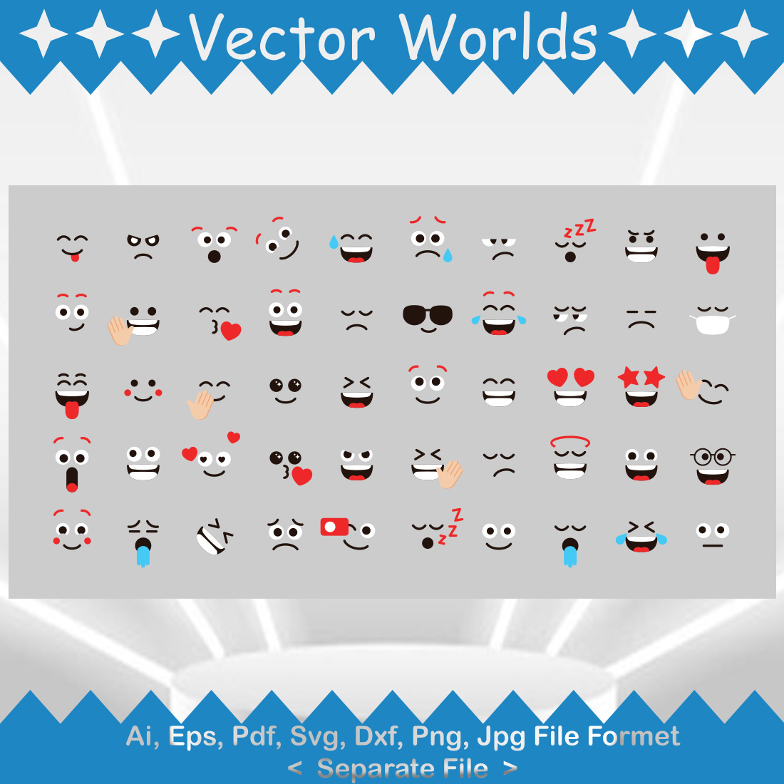 Smile SVG Vector Design preview image.