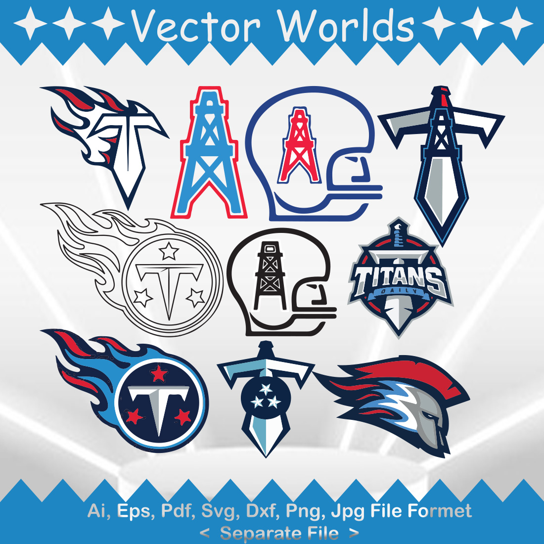 Tennessee Titans Logo SVG Vector Design preview image.