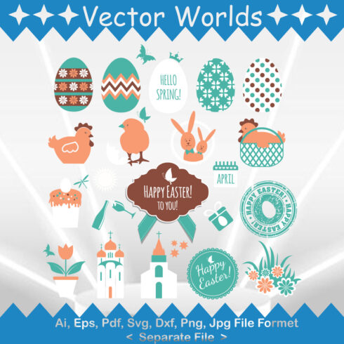 ORTHODOX EASTER SVG Vector Design cover image.