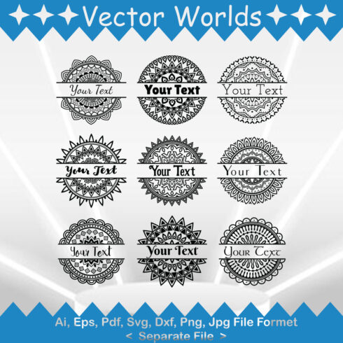 Mandala Logo SVG Vector Design cover image.