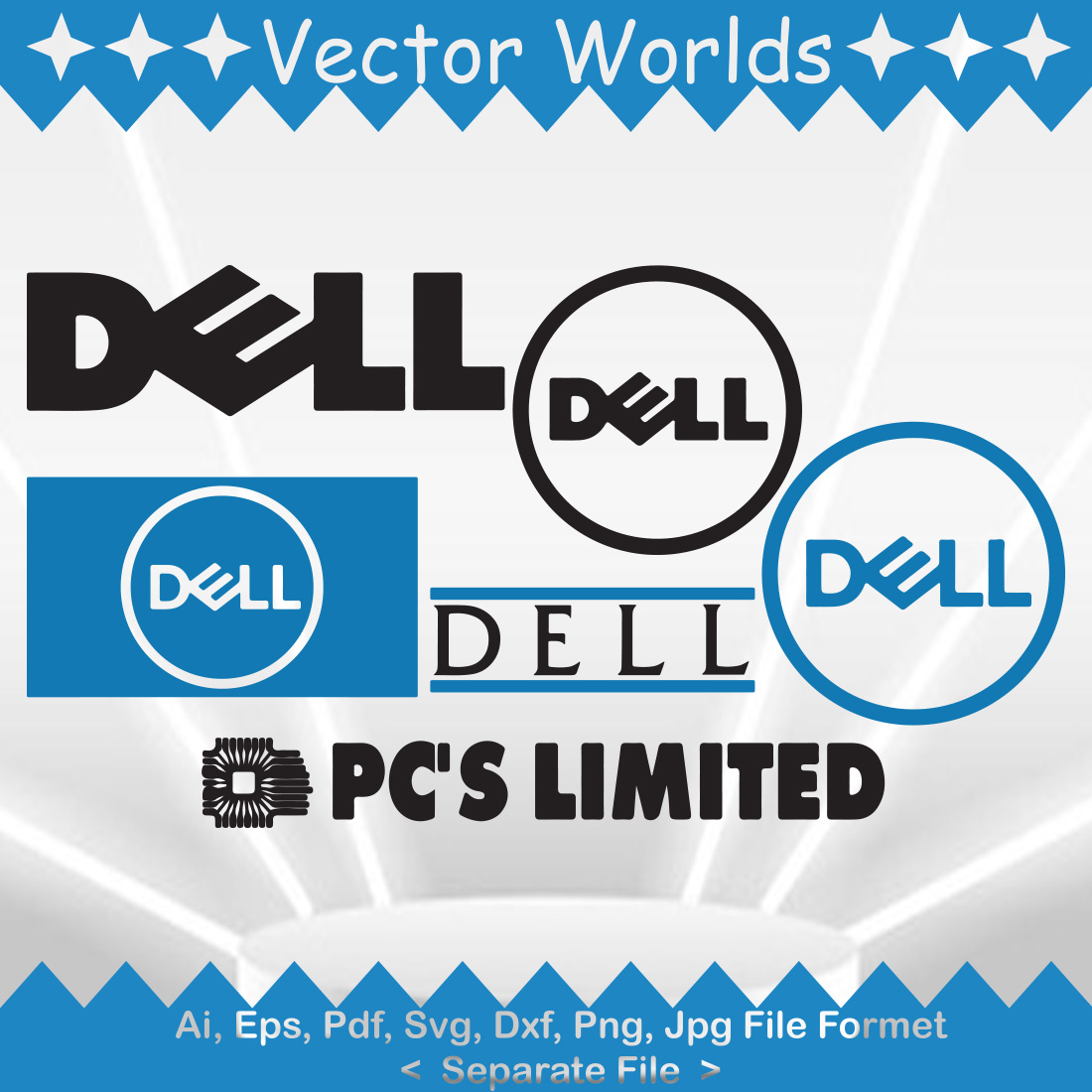 Dell Logo SVG Vector Design preview image.