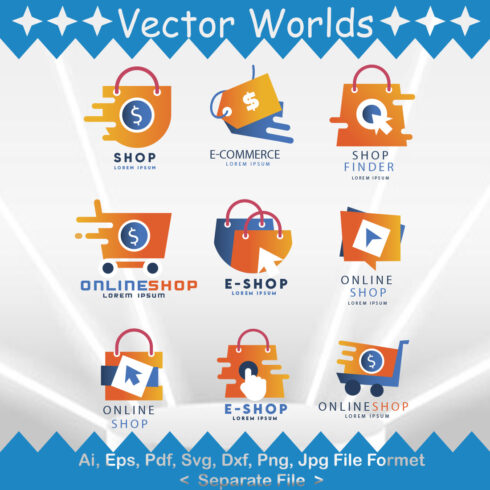 Shop Logo SVG Vector Design cover image.