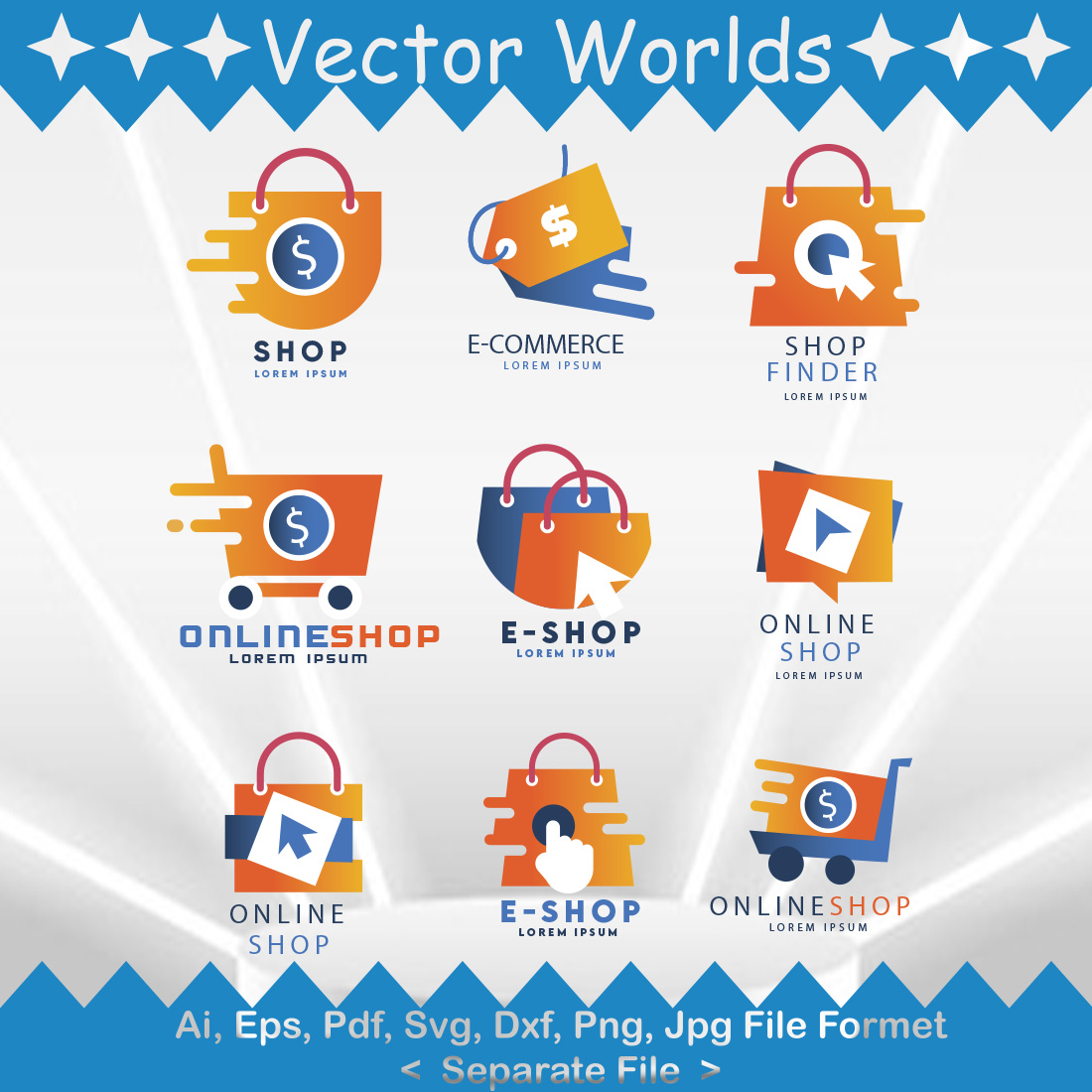 Shop Logo SVG Vector Design cover image.