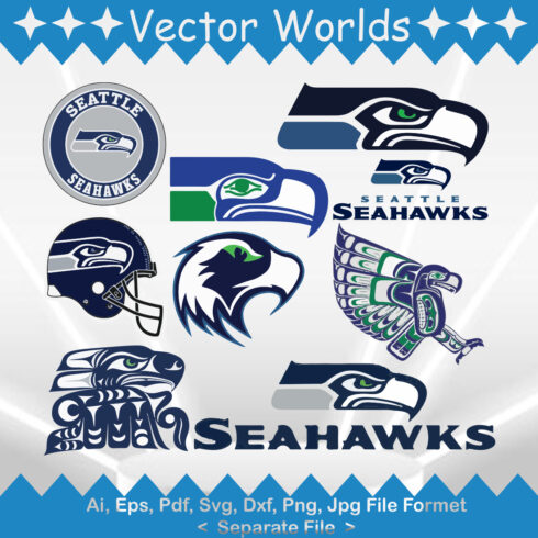 Seattle Seahawks Logo SVG Vector Design cover image.