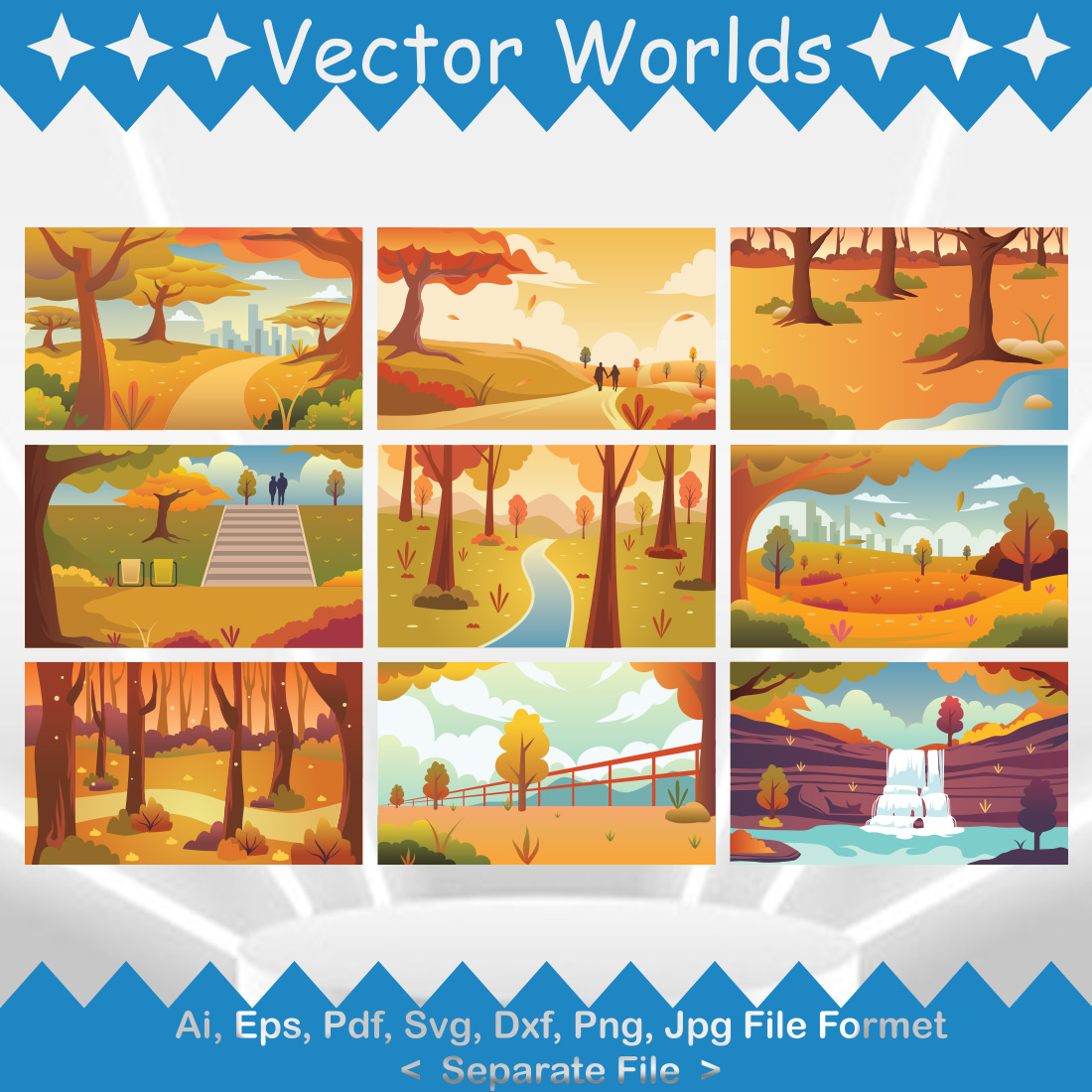 Fall SVG Vector Design preview image.