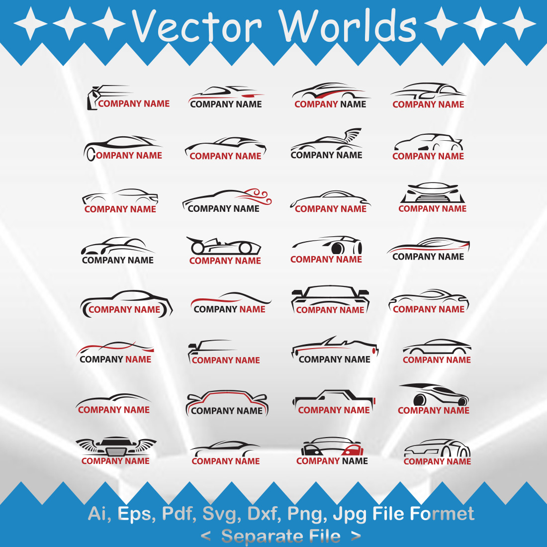 Car Logo SVG Vector Design preview image.