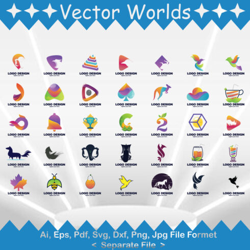Creative Minimalist Logo SVG Vector Design cover image.