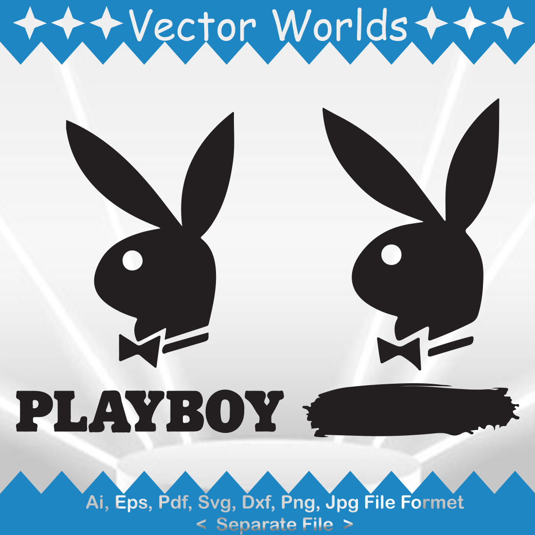 Playboy Logo SVG Vector Design preview image.