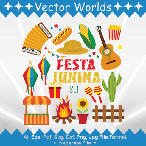 Festa Junina SVG Vector Design cover image.