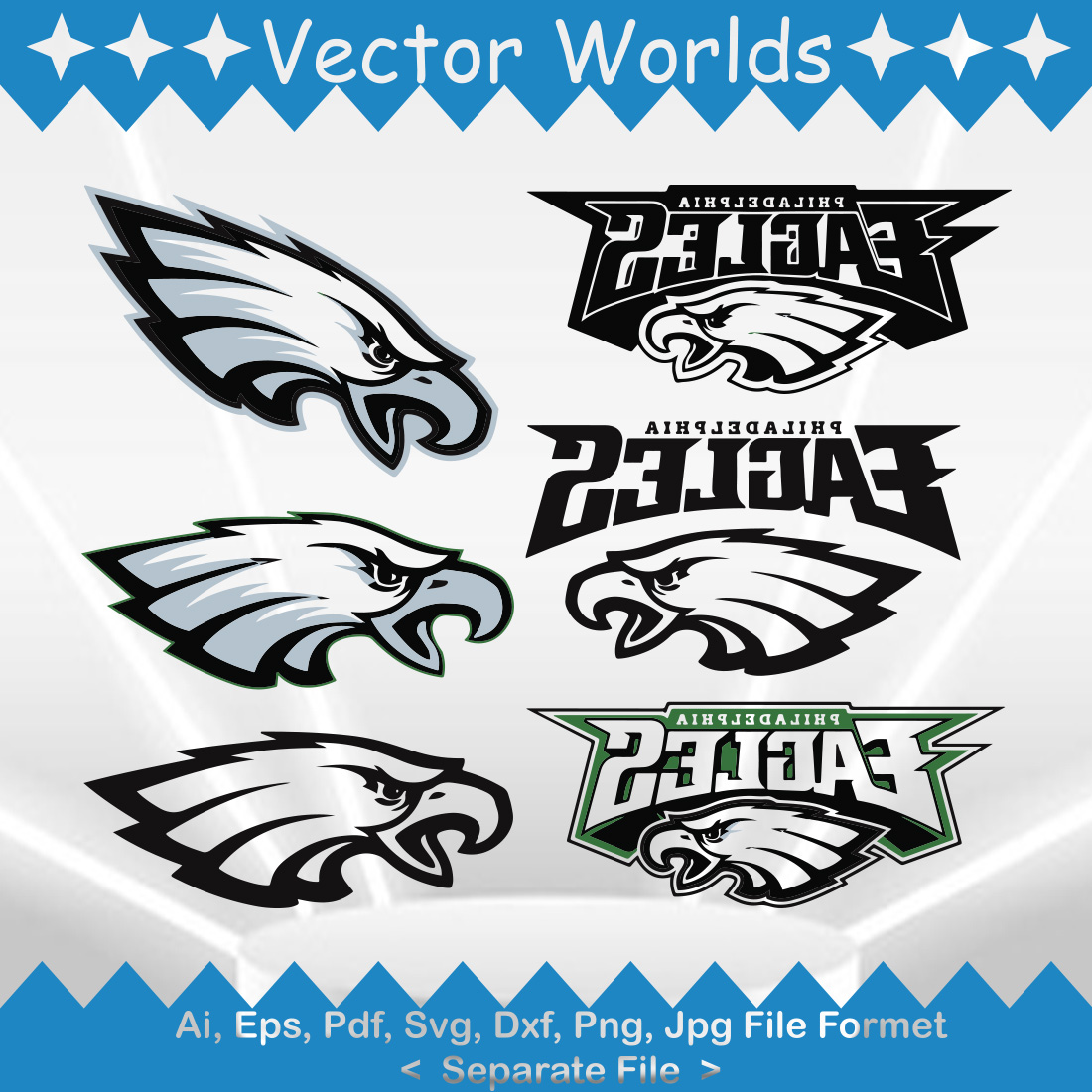 Philadelphia Eagles SVG Vector Design preview image.