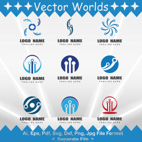 Circuit Logo SVG Vector Design cover image.
