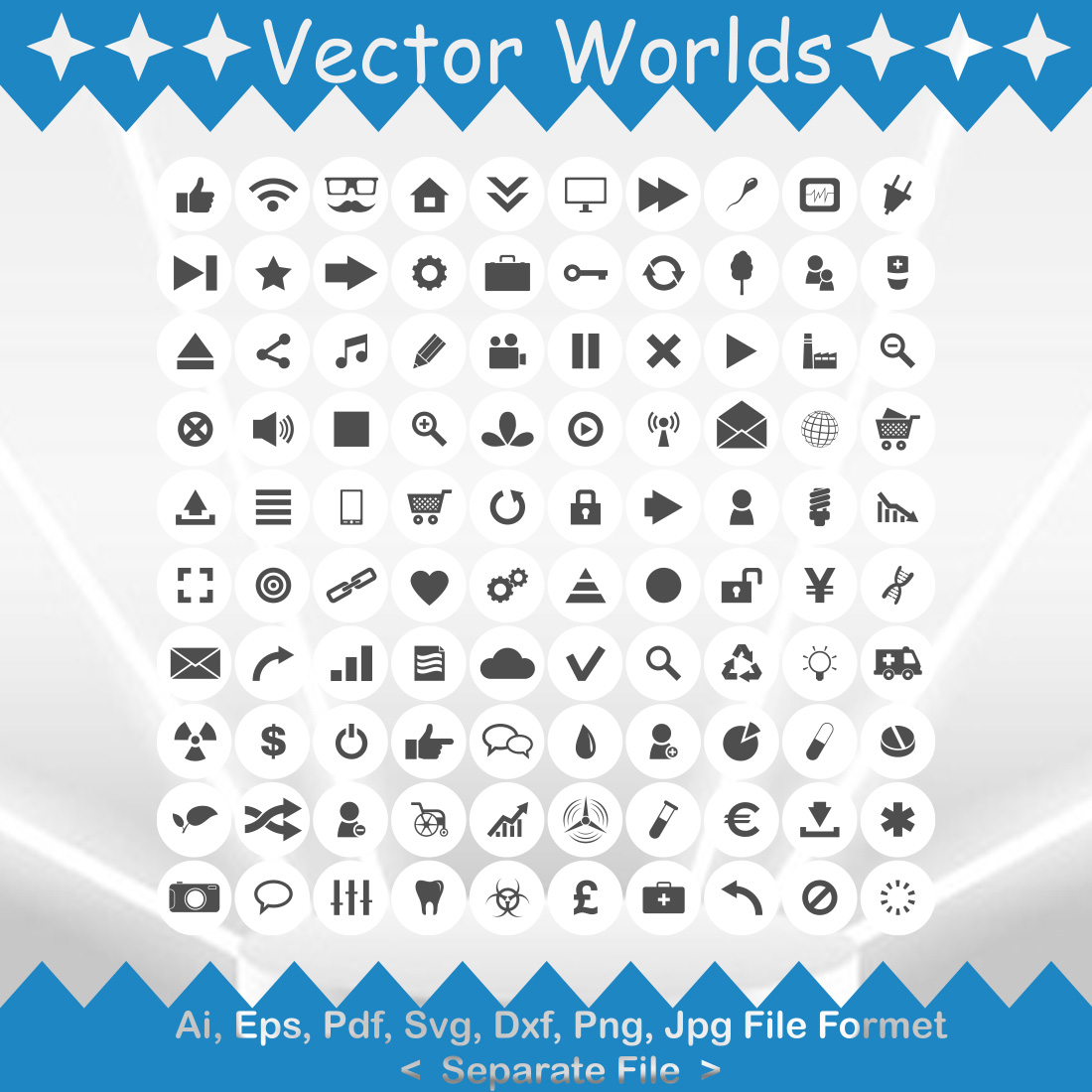 Symbol Icon SVG Vector Design preview image.