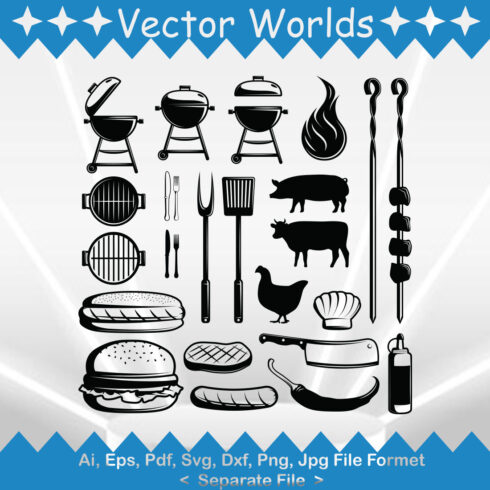 BBQ SVG Vector Design cover image.