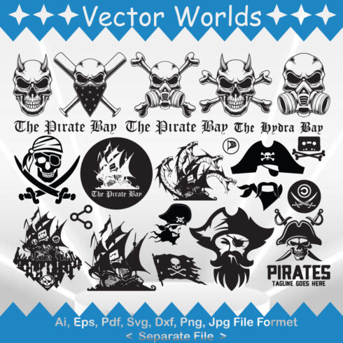The Pirate Logo SVG Vector Design cover image.
