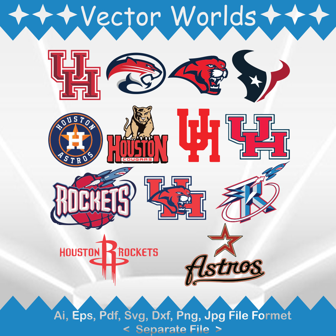 Houston SVG Vector Design preview image.
