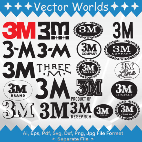 3M Logo SVG Vector Design cover image.
