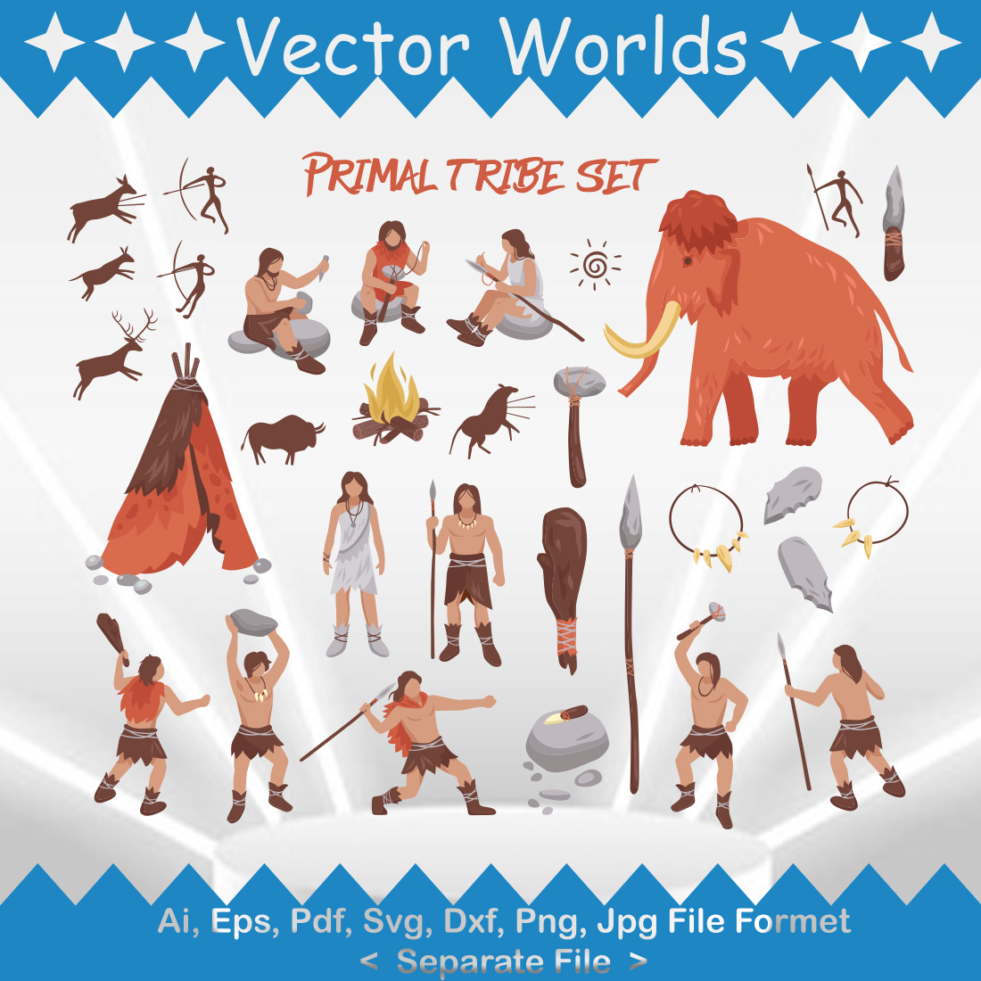 The Great Ice Age SVG Vector Design cover image.