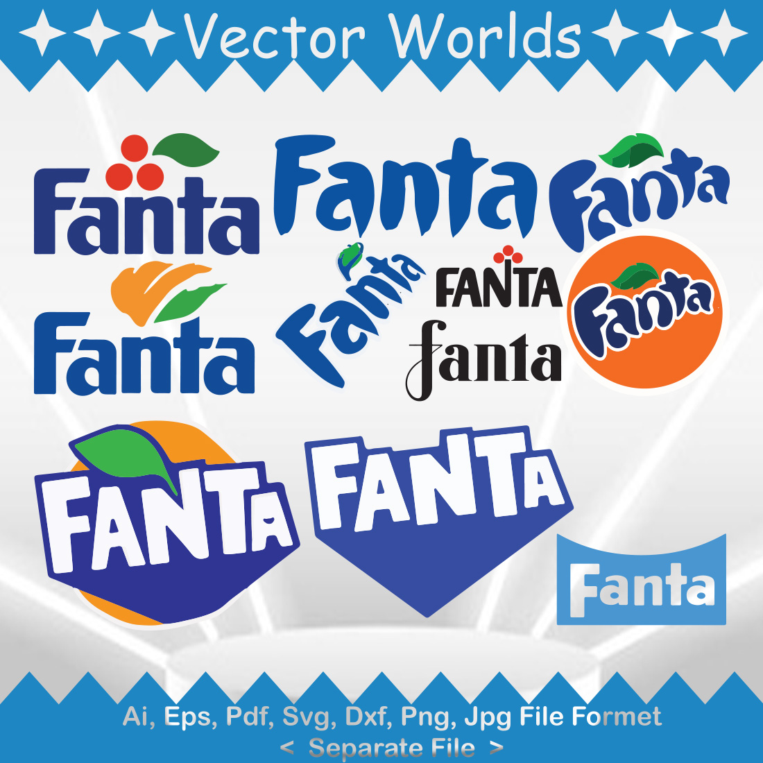 Fanta Logo SVG Vector Design preview image.