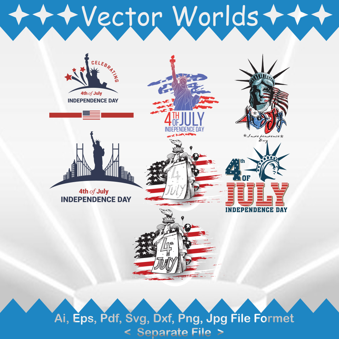 New America SVG Vector Design preview image.