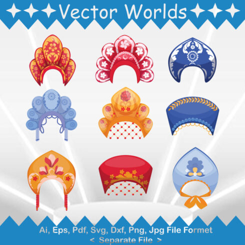 Kokoshniks SVG Vector Design cover image.