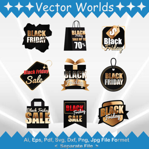 Black Friday SVG Vector Design cover image.