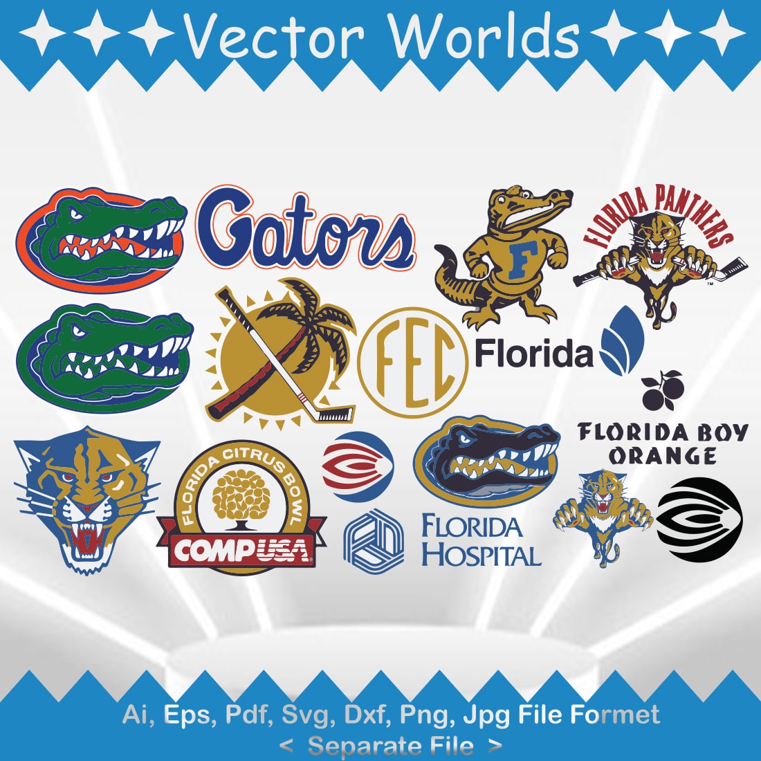 Gators SVG Vector Design preview image.