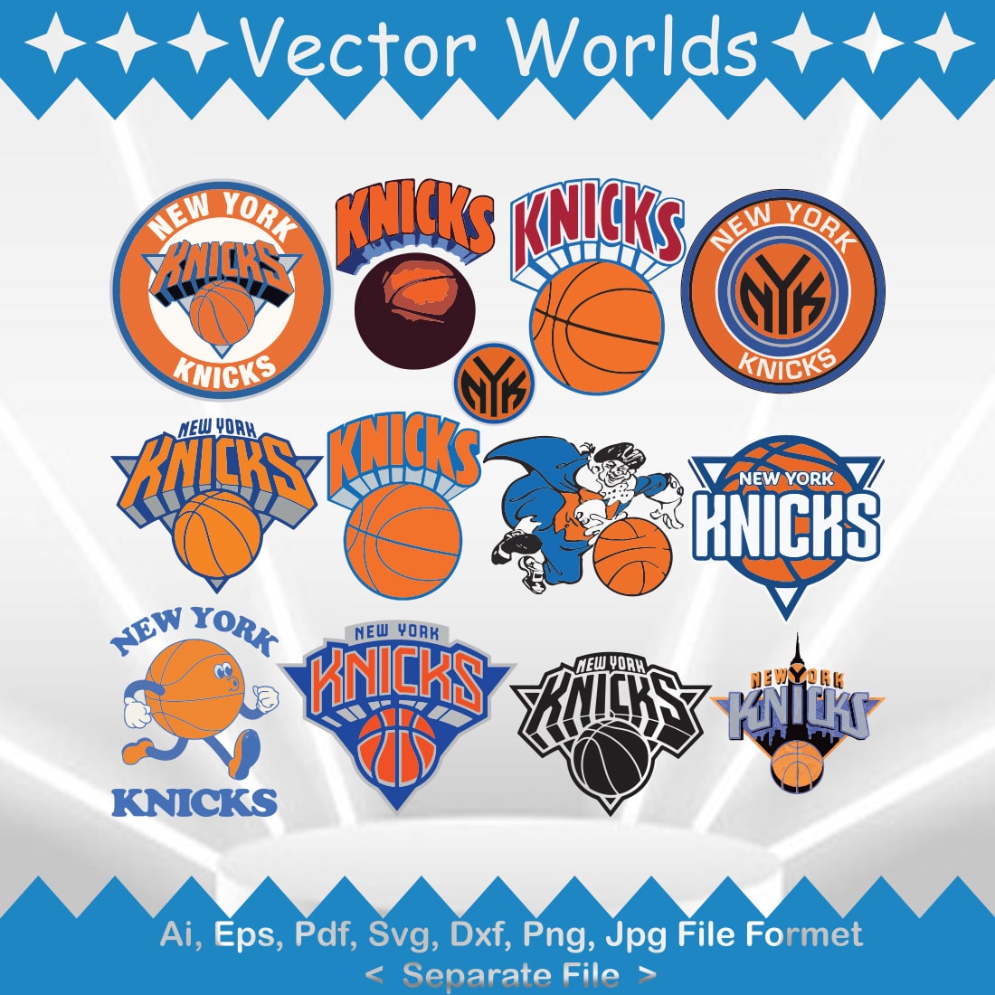 Knicks logo SVG Vector Design preview image.