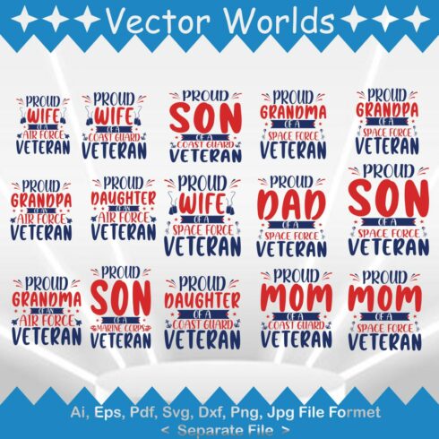 Veterans Day SVG Vector Design cover image.