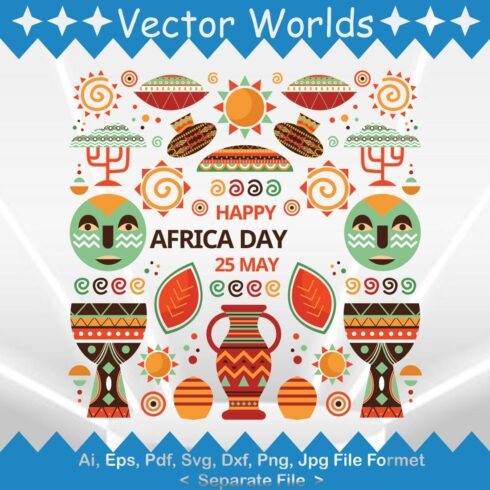 Ethnic Ornament Africa SVG Vector Design cover image.