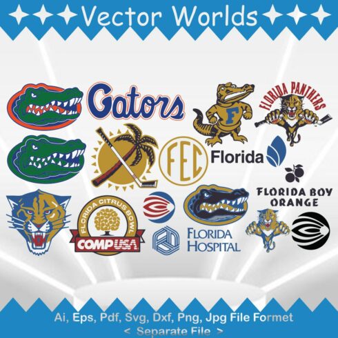 Gators SVG Vector Design cover image.