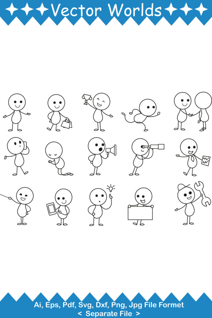 Stickman SVG Vector Design - MasterBundles
