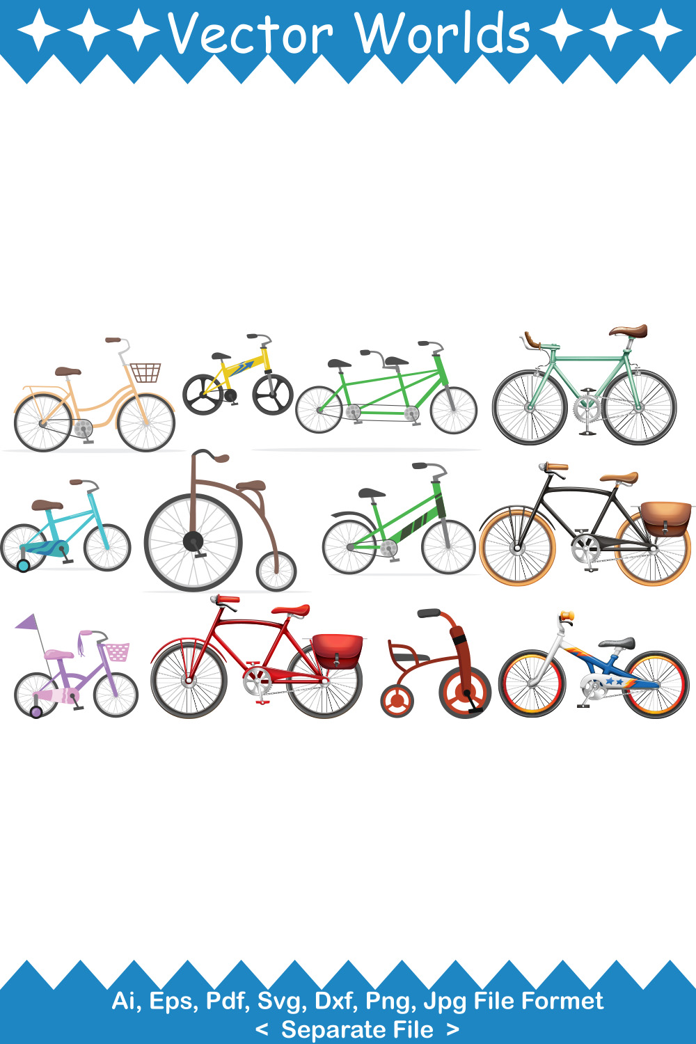 Cycle SVG Vector Design pinterest preview image.