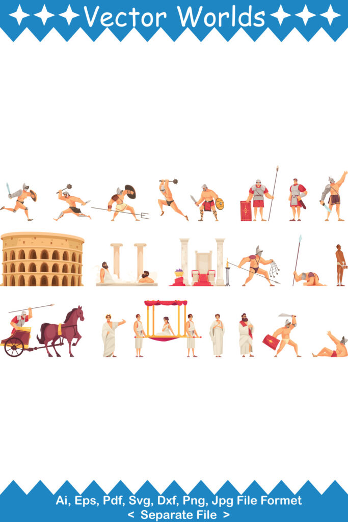 Ancient Rome SVG Vector Design - MasterBundles
