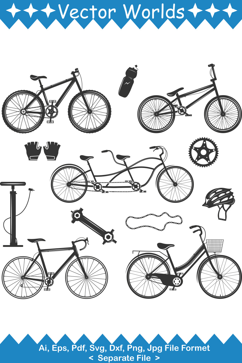 Cycle Element SVG Vector Design pinterest preview image.