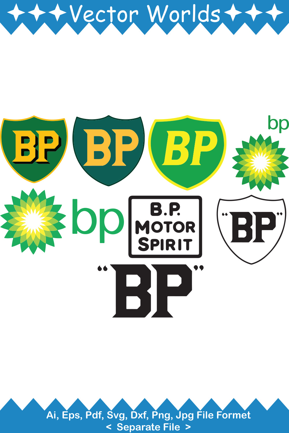 BP Logo SVG Vector Design pinterest preview image.