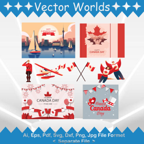 Canada Day SVG Vector Design cover image.