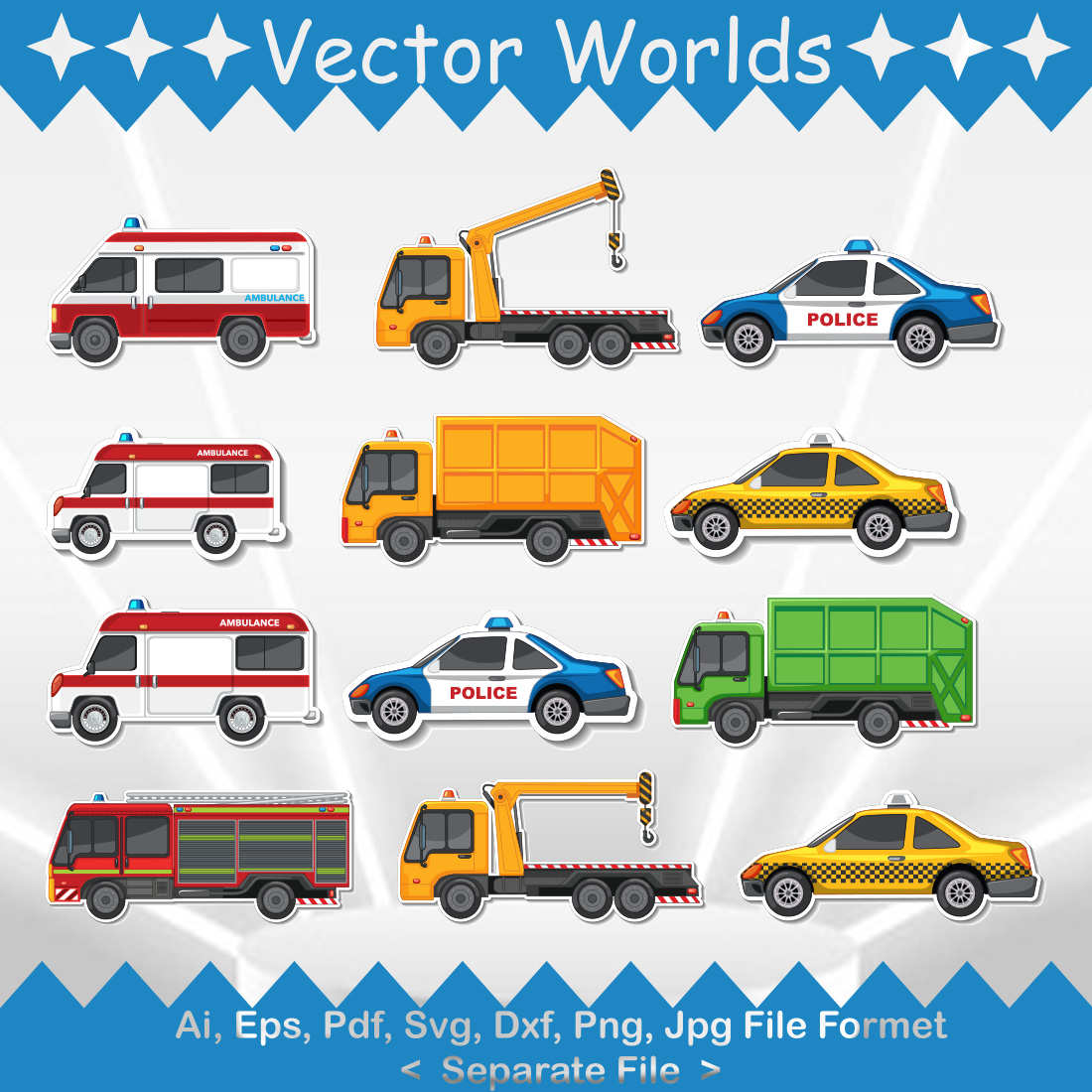 Car SVG Vector Design preview image.