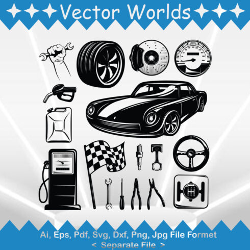 Car Element SVG Vector Design cover image.