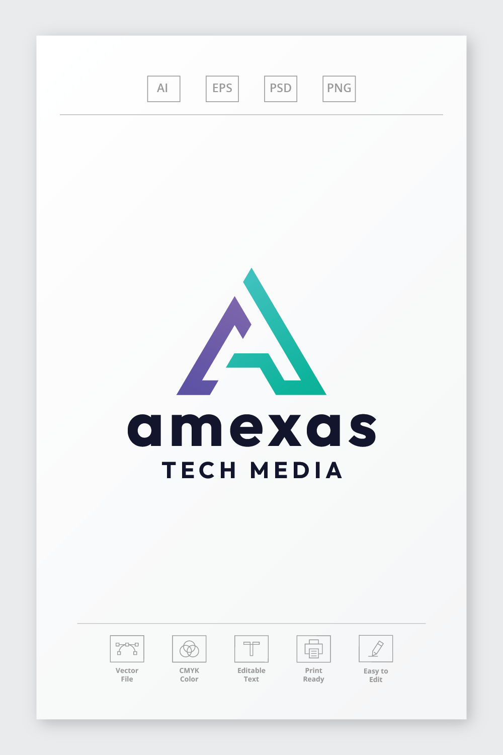 Amexas Letter A Logo pinterest preview image.
