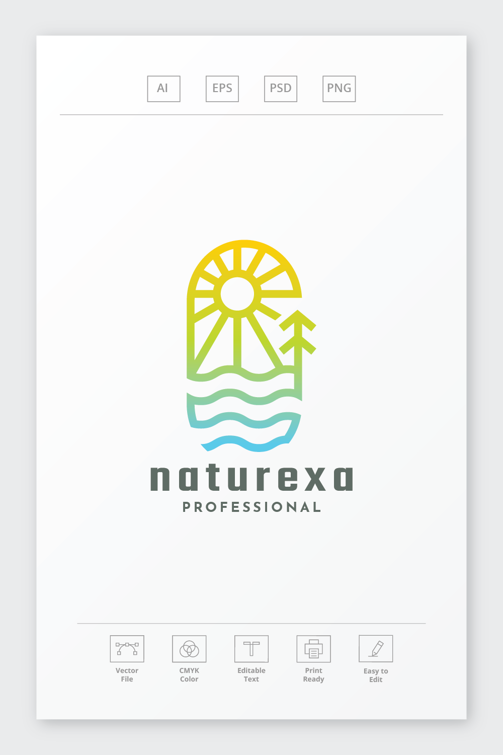 Naturexa Logo pinterest preview image.