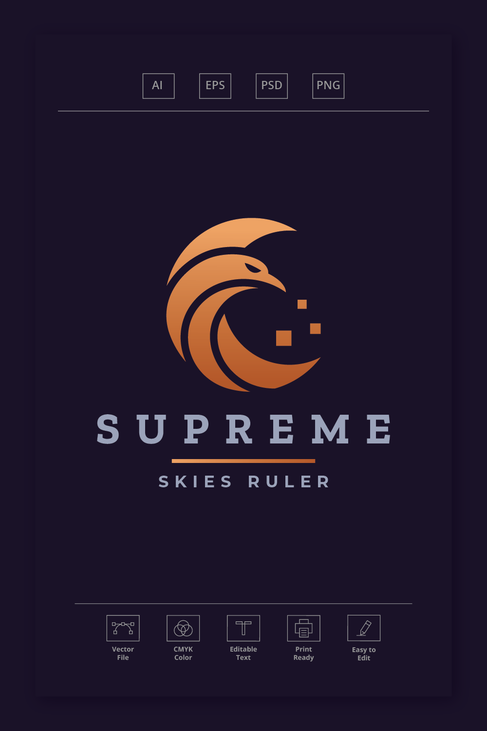 Supreme Eagle Logo pinterest preview image.