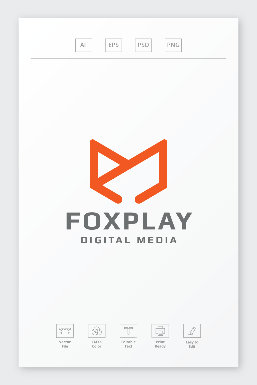 Fox Play Logo pinterest preview image.