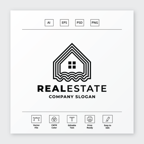 Real Estate Lines Logo cover image.