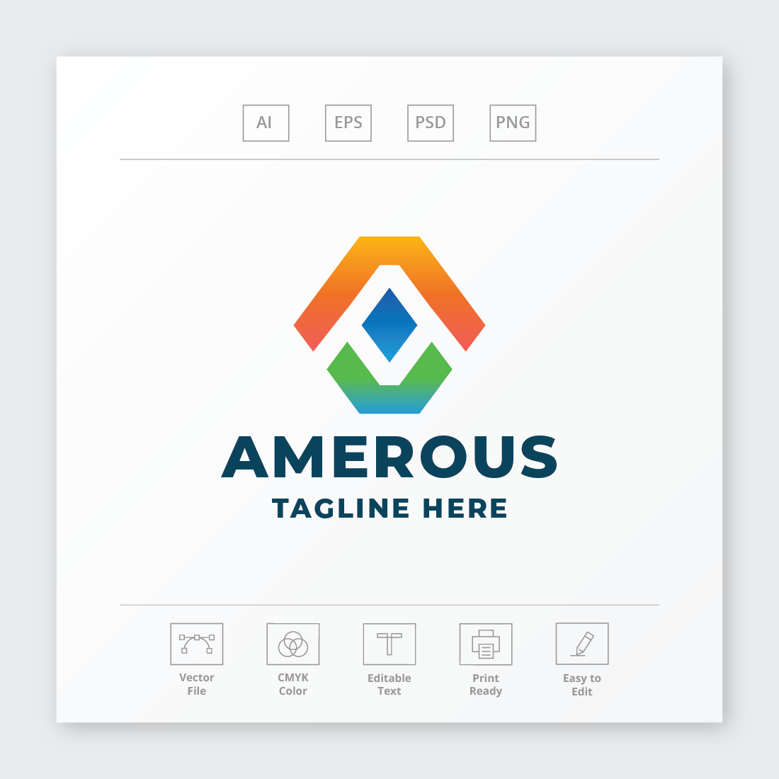 Amerous Letter A Logo cover image.