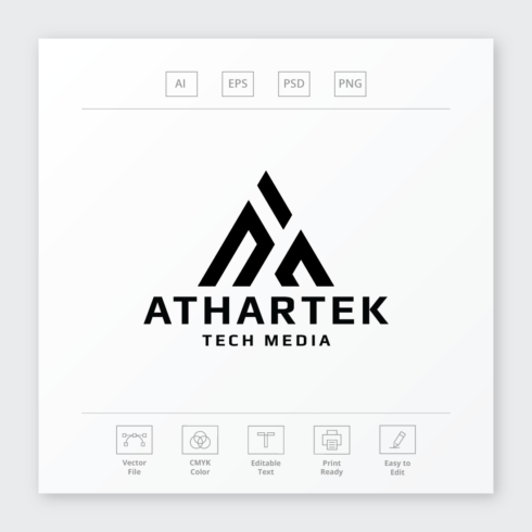 Athartek Letter A Logo cover image.