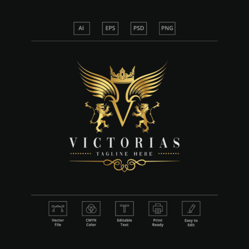 Victorias Letter V Logo cover image.