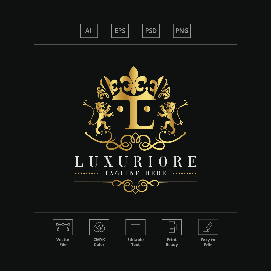 Luxuriore Letter L Logo preview image.